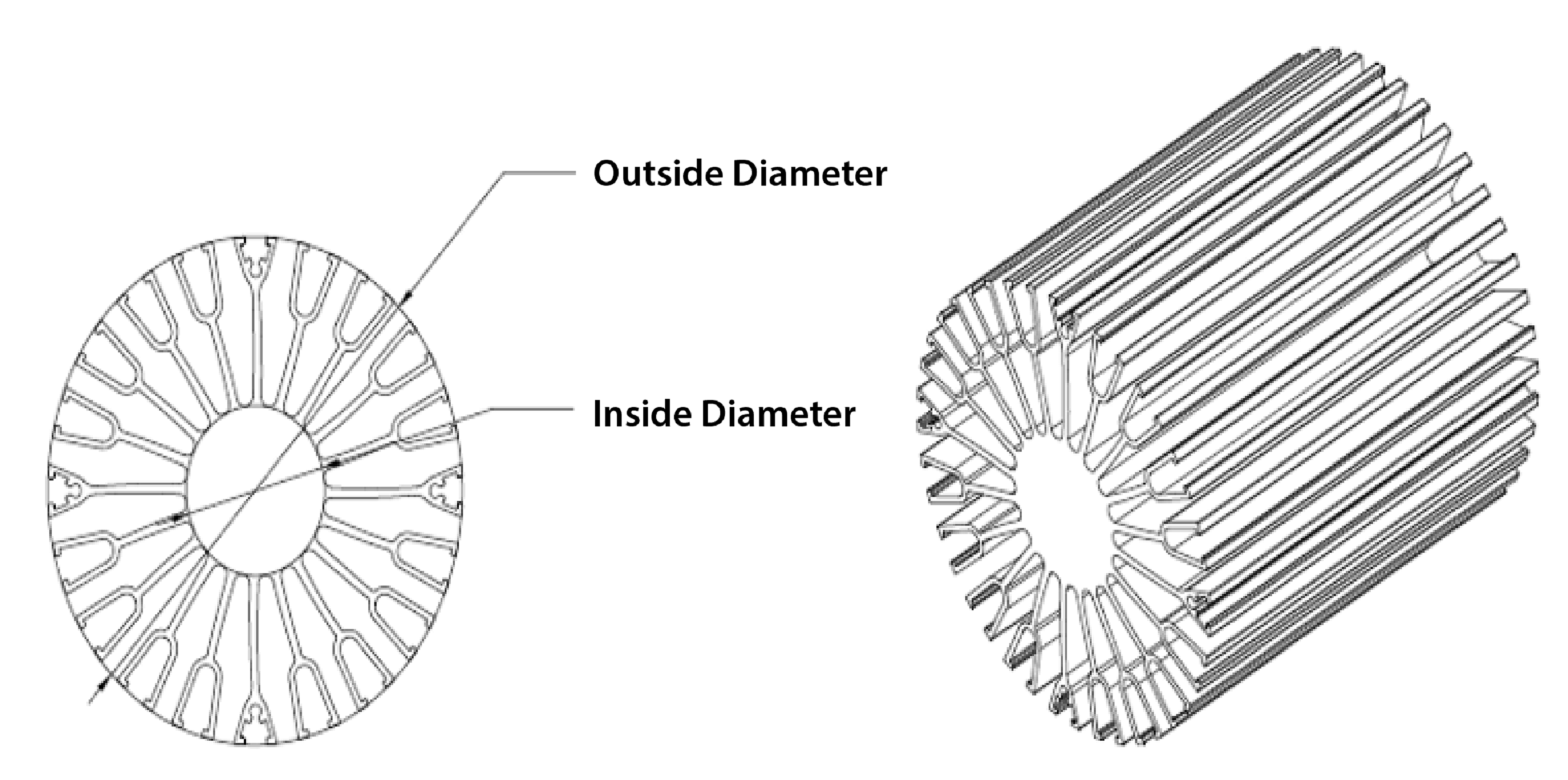 Extrusion Heatsink (Circle)