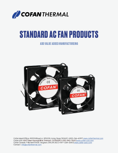 AC Fans catalog